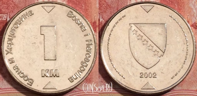 Босния и Герцеговина 1 марка 2002 года, KM# 118, 206-117