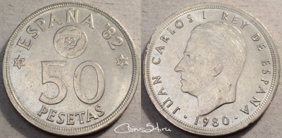 Испания 50 песет 1980, см. состояние, 88-041