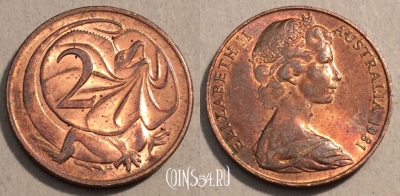 Австралия 2 цента 1981 года, КМ# 63, 107-086