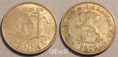 Финляндия 50 пенни 1979 года, КМ# 48, 107-087