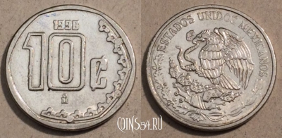 Мексика 10 сентаво 1998 года, KM# 547, 107-105