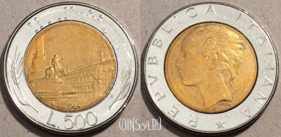 Италия 500 лир 1984 года, KM# 111, 095-045