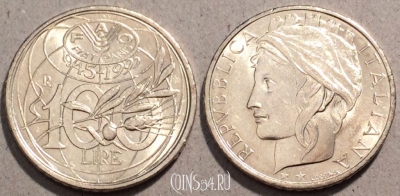 Италия 100 лир 1995 года, KM# 180, 95-080