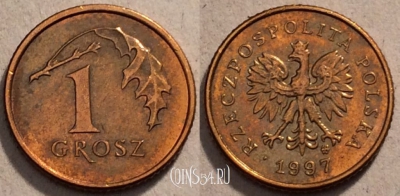 Польша 1 грош 1997 года, Y# 276, 97-014