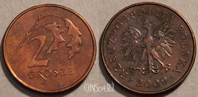 Польша 2 гроша 2009 года Y# 277, 97-025