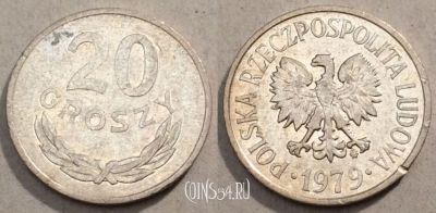 Польша 20 грошей 1979 года Y# A47, 97-063