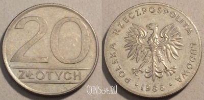 Польша 20 злотых 1985 год, Y# 153.1, 99-063