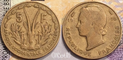 Французская Западная Африка 5 франков 1956 г., a079-107