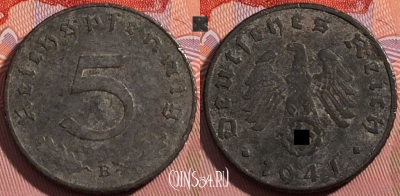 Германия (Третий рейх) 5 рейхспфеннигов 1941 года B,