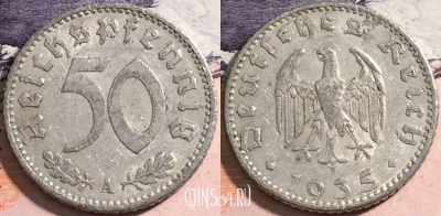Германия (Третий рейх) 50 рейхспфеннигов 1935 A, a081-025