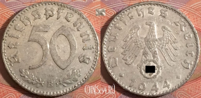 Германия (Третий рейх) 50 рейхспфеннигов 1944 B, a108-036