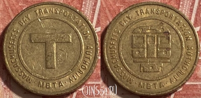 Massachusetts Bay Transportation Authority Token, 228r-102 ♛