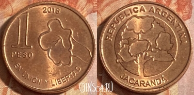 Аргентина 1 песо 2018 года, 441r-096