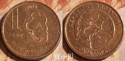 Аргентина 1 песо 2019 года, 303r-085