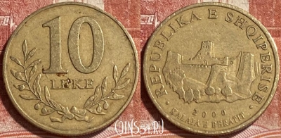 Албания 10 леков 2000 года, KM# 77, 244r-042