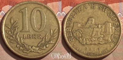 Албания 10 леков 2013 года, KM# 77a, 095s-085