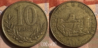 Албания 10 леков 2018 года, KM# 77a, 433s-129