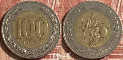 Албания 100 леков 2000 года, KM# 80, 478р-036 ♛