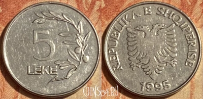 Албания 5 леков 1995 года, KM# 76, 462q-536