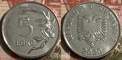 Албания 5 леков 2000 года, KM# 76, 184s-089