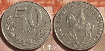 Албания 50 леков 2000 года, KM# 79, 225r-037 ♛