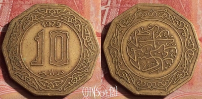 Алжир 10 динаров 1979 года, KM# 110, 393-037