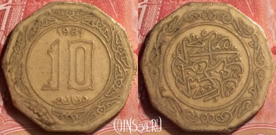 Алжир 10 динаров 1981 года, KM# 110, 175m-016