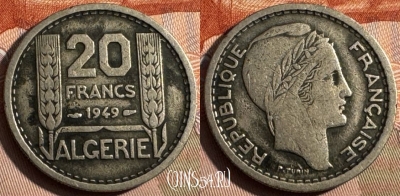 Алжир 20 франков 1949 года, KM# 91, 232s-008