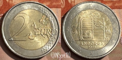 Андорра 2 евро 2018 года, KM# 527, 467s-630