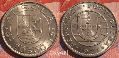 Ангола 20 эскудо 1971 года, KM# 80, a099-083