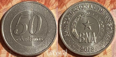 Ангола 50 сентимо 2012 года, KM# 107, 464q-557