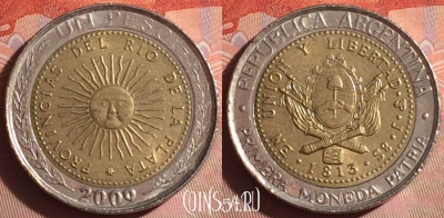 Аргентина 1 песо 2009 года, KM# 112, 042i-060