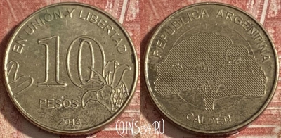 Аргентина 10 песо 2018 года, 358r-086 ♛