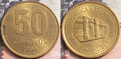Аргентина 50 сентаво 1994 года, KM# 111, a107-080