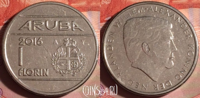 Аруба 1 флорин 2016 года, KM# 56, 165g-020