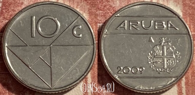 Аруба 10 центов 2009 года, KM# 2, 484р-114