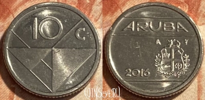 Аруба 10 центов 2016 года, KM# 2, 494р-018