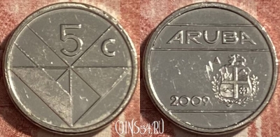Аруба 5 центов 2009 года, KM# 1, 486р-037