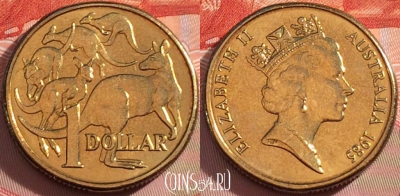 Австралия 1 доллар 1985 года, KM# 84, UNC, 246-130