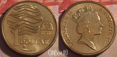 Австралия 1 доллар 1993 года, KM# 208, 101a-080