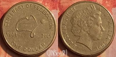 Австралия 1 доллар 2001 года, KM# 534.1, 203o-024