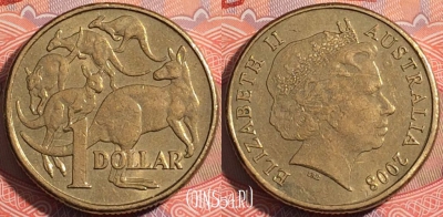 Австралия 1 доллар 2008 года, KM# 489, a087-122