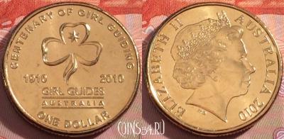 Австралия 1 доллар 2010 года, KM# 1499, UNC, 246-133