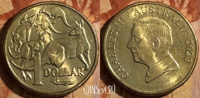 Австралия 1 доллар 2023 года, UNC, 513s-101