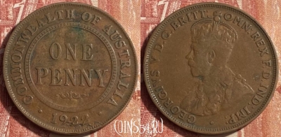 Австралия 1 пенни 1922 года, KM# 23, 453o-097