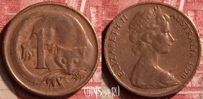 Австралия 1 цент 1970 года, KM# 62, 175n-103