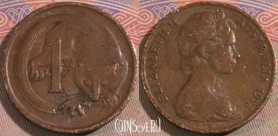 Австралия 1 цент 1973 года, KM# 62, 138b-057