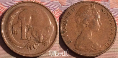 Австралия 1 цент 1973 года, KM# 62, 211a-042