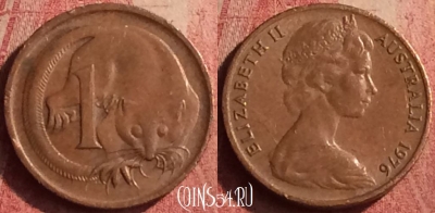 Австралия 1 цент 1976 года, KM# 62, 401n-136