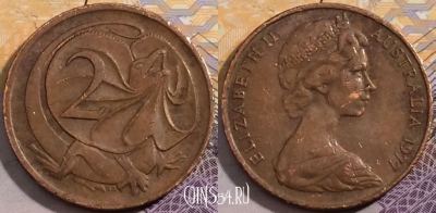 Австралия 2 цента 1977 года, KM# 63, 198-138